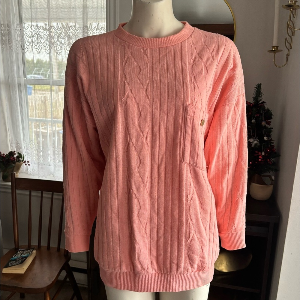 VTG 80's Bragg Knit Sweater Fits Size Large
